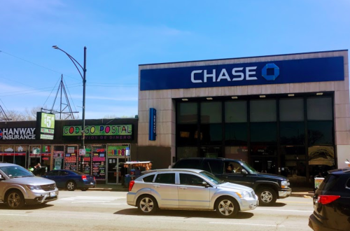 A branch of Chase Bank in Brighton Park, Chicago